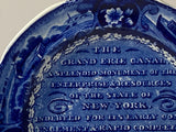 LC3 Historical Staffordshire Erie Canal Inscription Toddy Plate 1825 LC3