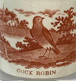 Staffordshire Creamware Children’s Mug Cock Robin BB#38