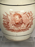 Staffordshire Creamware Liverpool War Of 1812 Pitcher Commodore Perry Captain Pike