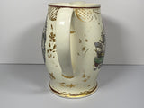 Staffordshire Creamware Liverpool Pitcher Polychrome U.S. Ship Proscribed Patriots