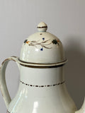Staffordshire Pearlware Leeds Floral Coffee Pot Sprigs
