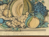 PB6 Original Currier & Ives Print “Delicious Fruit”