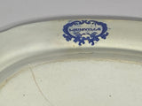 Historical Staffordshire Blue Louisville Kentucky City Series Platter