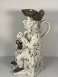 Large Staffordshire Pearlware Toby Pitcher The Squire