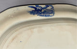 Historical Staffordshire Blue Small Platter Catskill Mountains Hudson River Scarce