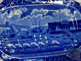 Historical Staffordshire Landing of Lafayette Gravy Tureen and Tray