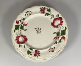 Staffordshire Set Of 6 Early Adam’s Rose Dinner Plates