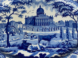 Historical Staffordshire Massive Boston State House Platter