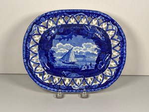 Historical Staffordshire Chiswick On The Thames Reticulated Tray