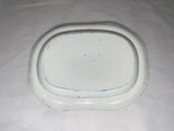 Historical Staffordshire Blue Platter Peace and Plenty