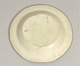 Staffordshire Pearlware Cup Plate With Enamal Floral Designs