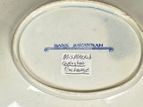 Historical Staffordshire Blue Charleston Exchange Tray