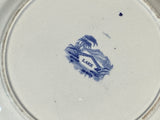 Staffordshire Blue Transfer Plate Lake Pattern Canadian View