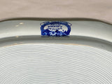 Historical Staffordshire Blue Platter Wilkie Series Valentine