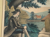 PB6 Original Currier & Ives Type Print Kellogg Prodigal Son In Misery