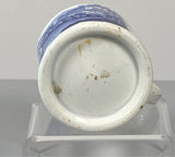 Staffordshire Pearlware Blue Transfer Children’s Mug Men On A Boat BB#113