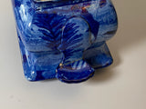 Historical Staffordshire Blue Sugar Bowl Boston Harbor CB