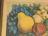 PB6 Original Currier & Ives Print “Fruits Of The Golden Land”