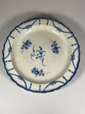 Staffordshire Blue Shell Edge Pearlware Dinner Plates Set of 4