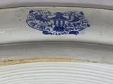 Historical Staffordshire Winter View Pittsfield Elm Platter