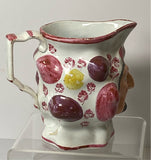 Staffordshire Pearlware Satyr Face Pitcher Unusual Coloring