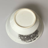 Historical Staffordshire William Penns Treaty With The Indians Waste Bowl