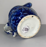 Historical Staffordshire Blue Pitcher With American Eagle And Shield Adams