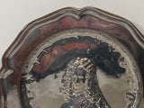 Staffordshire Silver Resist King George lll and Coat of Arms Plates British Royalty