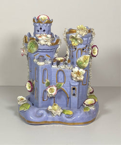 Staffordshire Lilac Pastille Burner Large Castle 2 Piece