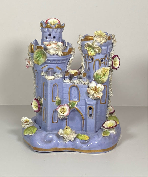 Staffordshire Lilac Pastille Burner Large Castle 2 Piece