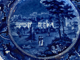 Historical Staffordshire Blue Plate Harvard College