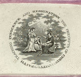 Staffordshire Sunderland Lusterware Plaque Innocence and Resignation