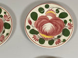 Set of 4 Cabbage Rose Cybis Cup Plates