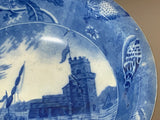 Historical Staffordshire Blue Shipping Series Wash Bowl Ships Shells