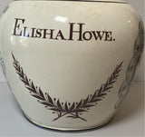 Staffordshire Creamware Liverpool Pitcher Washington Chain of States Elisha Howe Pitcher