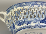Historical Staffordshire Basket New Haven CT Fort Ticonderoga