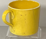 Staffordshire Children’s Canary Yellow Mug Child’s A Trifle For Thomas