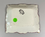 Staffordshire Sunderland Lusterware Wall Plaque Buildings Flowers Urns