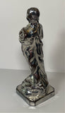 Staffordshire Silver Resist Luster Figure of Summer