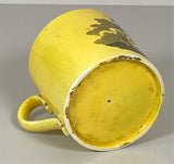 Staffordshire Children’s Canary Yellow Mug Childs For A Good Boy Crown