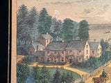 Original Currier & Ives Print The Western Farmers Home