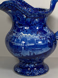Historical Staffordshire Erie Canal Wash Pitcher
