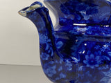 Historical Staffordshire Blue Macdonough’s Victory Hot Water Teapot CB