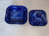 LB3 Historical Staffordshire Blue Vegetable Dish Quebec Canada Hudson 1825