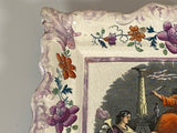 Staffordshire Sunderland Lusterware Wall Plaque Religious Transfer Floral