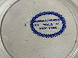Historical Staffordshire Lafayette At Washingtons Tomb Plate LD3