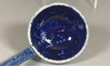 Staffordshire Blue Transfer Gravy Tureen Quadruped With Dog CB
