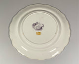 Historical Staffordshire Purple Dinner Plate Near Fishkill Hudson River