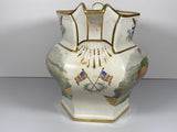 Historical Polychrome Transfer Pitcher With Landing Of Lafayette At Castle Gardens New York KO