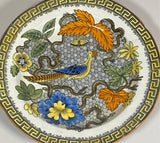 Staffordshire Salopian Pearlware 7 1/4” Plate Bird Floral Butterfly